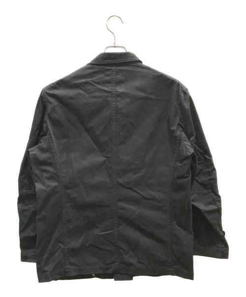 WILDSIDE YOHJI YAMAMOTO（ワイルドサイド ヨウジ ヤマモト）WILDSIDE YOHJI YAMAMOTO (ワイルドサイド ヨウジ ヤマモト) Cotton Chino 5B Shirt Jacket ブラック サイズ:1の古着・服飾アイテム