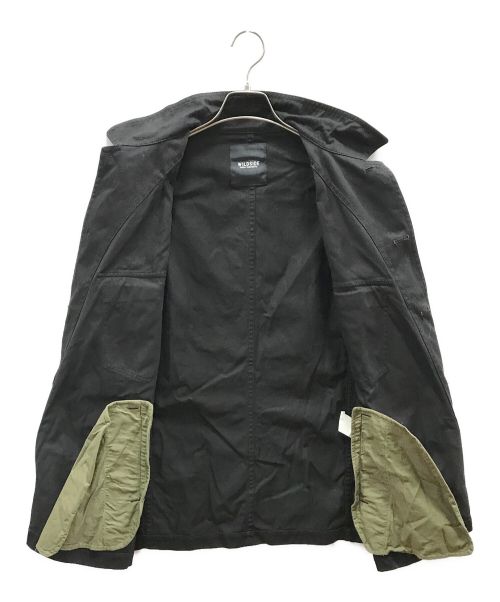 WILDSIDE YOHJI YAMAMOTO（ワイルドサイド ヨウジ ヤマモト）WILDSIDE YOHJI YAMAMOTO (ワイルドサイド ヨウジ ヤマモト) Cotton Chino 5B Shirt Jacket ブラック サイズ:1の古着・服飾アイテム