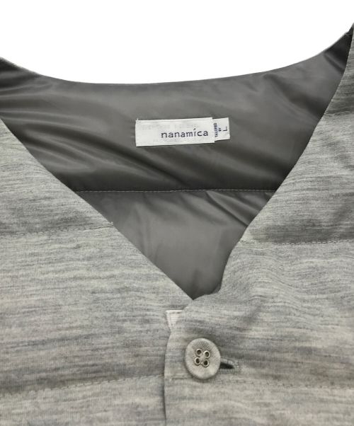 nanamica（ナナミカ）nanamica (ナナミカ) ダウンジャケット グレー サイズ:Lの古着・服飾アイテム