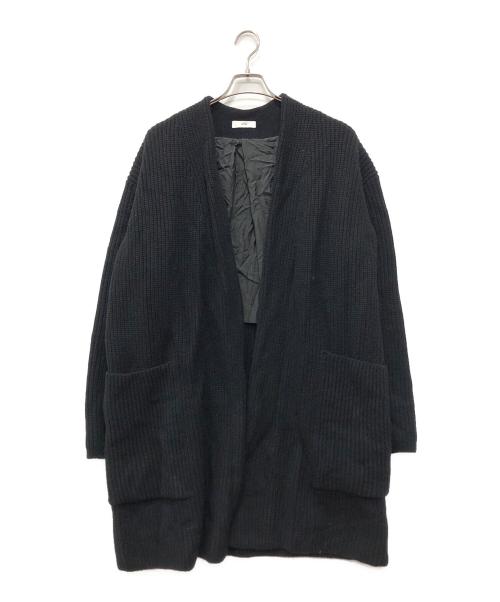 ATON（エイトン）ATON (エイトン) CASHMERE WOOL CARDIGAN ブラック サイズ:02の古着・服飾アイテム