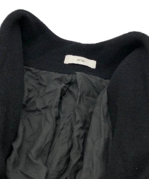 ATON（エイトン）ATON (エイトン) CASHMERE WOOL CARDIGAN ブラック サイズ:02の古着・服飾アイテム