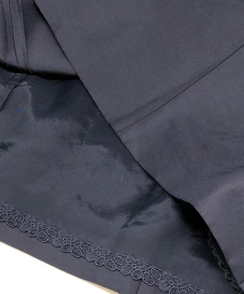 FOXEY（フォクシー）FOXEY (フォクシー) シルクウール フリルドレス ネイビー サイズ:38の古着・服飾アイテム