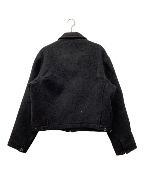Y's（ワイズ）Y's (ワイズ) ウールジップブルゾン ブラック サイズ:下記参照（印字消えの為不明）の古着・服飾アイテム