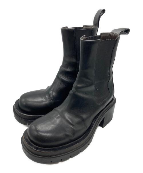 BOTTEGA VENETA（ボッテガベネタ）BOTTEGA VENETA (ボッテガベネタ) サイドゴアブーツ ブラック サイズ:38の古着・服飾アイテム