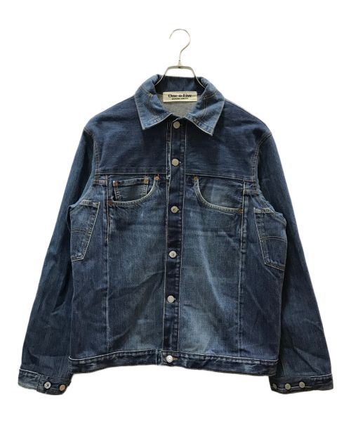 ONE-O-FIVE（ワンオーファイブ）ONE-O-FIVE (ワンオーファイブ) リメイクデニムジャケット ブルー サイズ:Lの古着・服飾アイテム