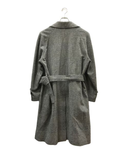 De Petrillo（デペトリロ）De Petrillo (デペトリロ) ウールフランネルグレンチェックシングルベルテッドコート グレー サイズ:50の古着・服飾アイテム