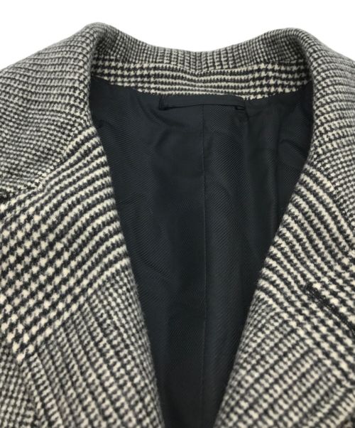 De Petrillo（デペトリロ）De Petrillo (デペトリロ) ウールフランネルグレンチェックシングルベルテッドコート グレー サイズ:50の古着・服飾アイテム