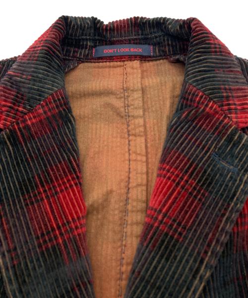 THE GIGI（ザ・ジジ）THE GIGI (ザ・ジジ) コーデュロイテーラードジャケット レッド サイズ:50の古着・服飾アイテム