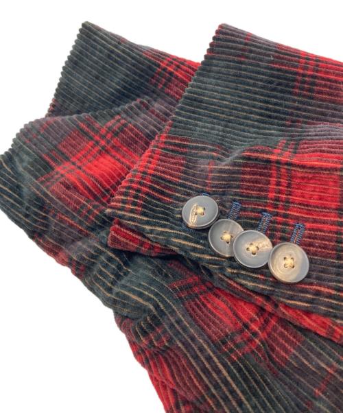 THE GIGI（ザ・ジジ）THE GIGI (ザ・ジジ) コーデュロイテーラードジャケット レッド サイズ:50の古着・服飾アイテム