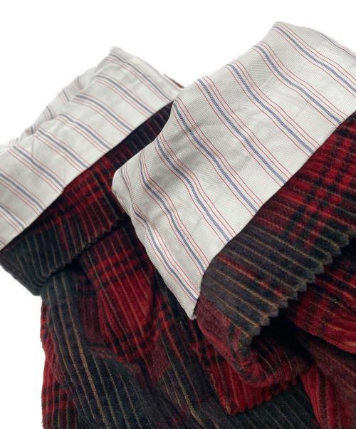 THE GIGI（ザ・ジジ）THE GIGI (ザ・ジジ) コーデュロイテーラードジャケット レッド サイズ:50の古着・服飾アイテム