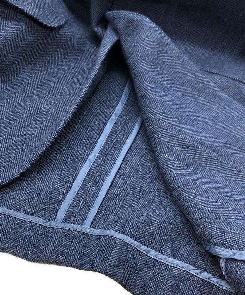 HACKETT（ハケット）HACKETT (ハケット) BLUE HERRINGBONE 2Bジャケット インディゴ サイズ:40の古着・服飾アイテム