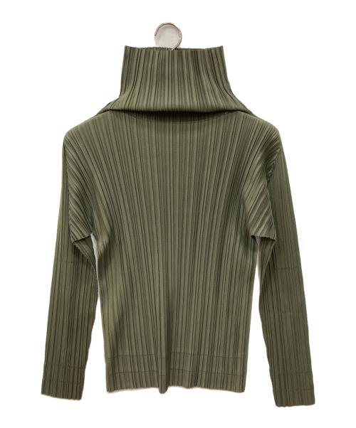 PLEATS PLEASE（プリーツプリーズ）PLEATS PLEASE (プリーツプリーズ) プリーツカットソー カーキ サイズ:3の古着・服飾アイテム