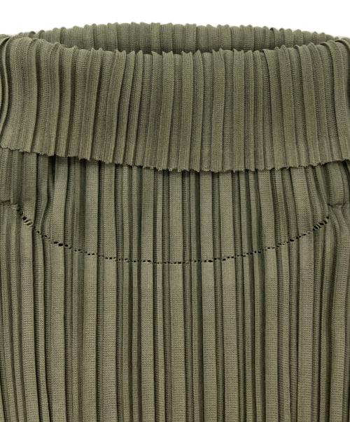PLEATS PLEASE（プリーツプリーズ）PLEATS PLEASE (プリーツプリーズ) プリーツカットソー カーキ サイズ:3の古着・服飾アイテム