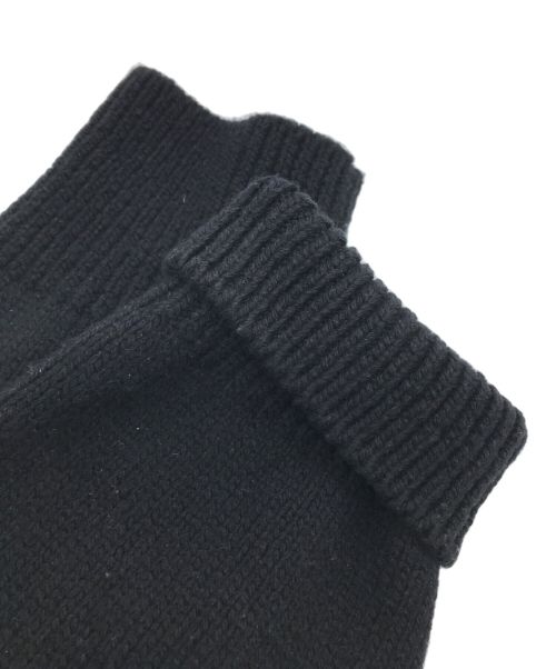 CHANEL（シャネル）CHANEL (シャネル) フェザーファーココマーク カシミヤニットカーディガン ブラック サイズ:34の古着・服飾アイテム