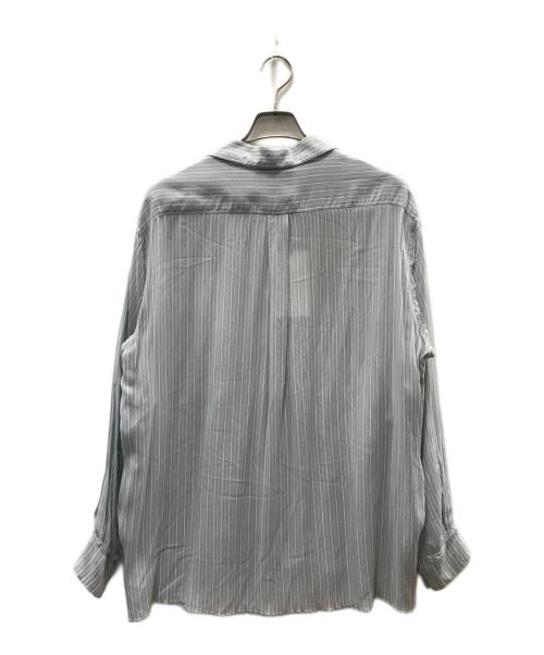 YOKE（ヨーク）YOKE (ヨーク) OVER SIZE STRIPE SHIRT ブルー サイズ:Mの古着・服飾アイテム