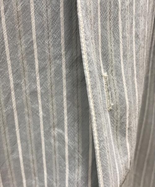 YOKE（ヨーク）YOKE (ヨーク) OVER SIZE STRIPE SHIRT ブルー サイズ:Mの古着・服飾アイテム