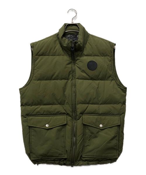 stussy（ステューシー）stussy (ステューシー) ダウンベスト グリーン サイズ:Lの古着・服飾アイテム