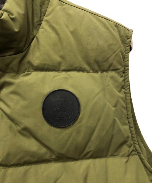 stussy（ステューシー）stussy (ステューシー) ダウンベスト グリーン サイズ:Lの古着・服飾アイテム