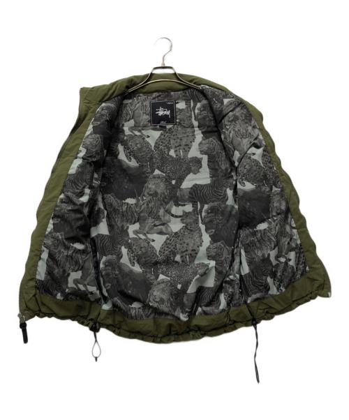 stussy（ステューシー）stussy (ステューシー) ダウンベスト グリーン サイズ:Lの古着・服飾アイテム