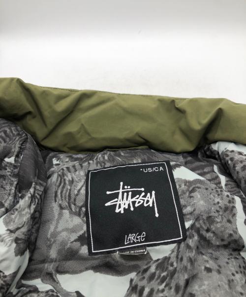stussy（ステューシー）stussy (ステューシー) ダウンベスト グリーン サイズ:Lの古着・服飾アイテム
