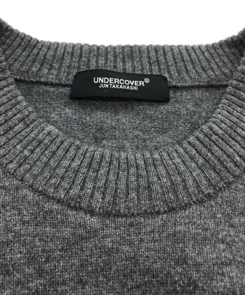UNDERCOVER（アンダーカバー）UNDERCOVER (アンダーカバー) EVANGELION (エヴァンゲリオン) リリス十字架ニット グレー サイズ:2の古着・服飾アイテム