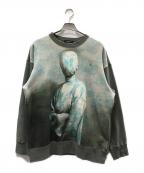 UNDERCOVERアンダーカバー）の古着「MARKUS AKESSONプリントスウェット」｜グリーン