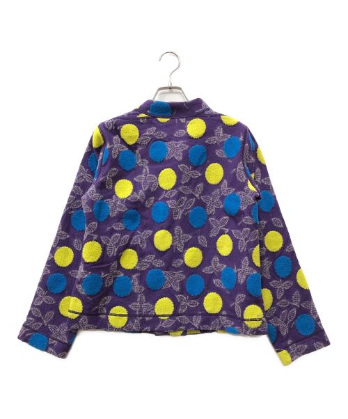 HaaT（ハート）Haat (ハート) 総柄バンドカラージャケット パープル サイズ:2の古着・服飾アイテム