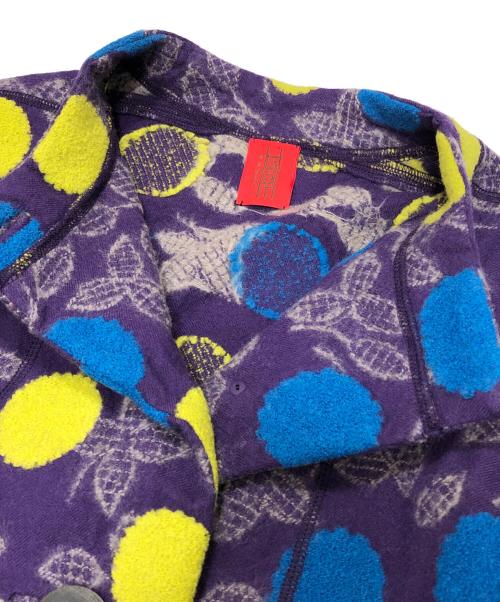 HaaT（ハート）Haat (ハート) 総柄バンドカラージャケット パープル サイズ:2の古着・服飾アイテム