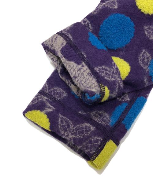 HaaT（ハート）Haat (ハート) 総柄バンドカラージャケット パープル サイズ:2の古着・服飾アイテム