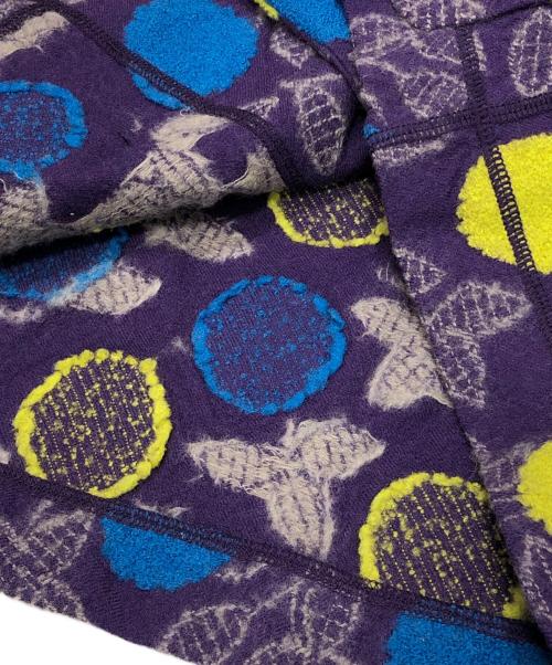 HaaT（ハート）Haat (ハート) 総柄バンドカラージャケット パープル サイズ:2の古着・服飾アイテム