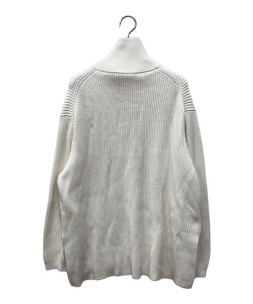 GALERIE VIE（ギャルリーヴィー）GALERIE VIE (ギャルリーヴィー) コットンシルク ハーフジッププルオーバー ホワイト サイズ:Sの古着・服飾アイテム