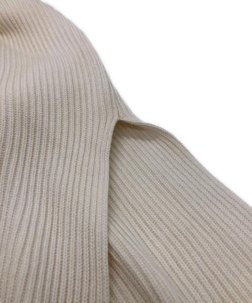 GALERIE VIE（ギャルリーヴィー）GALERIE VIE (ギャルリーヴィー) コットンシルク ハーフジッププルオーバー ホワイト サイズ:Sの古着・服飾アイテム