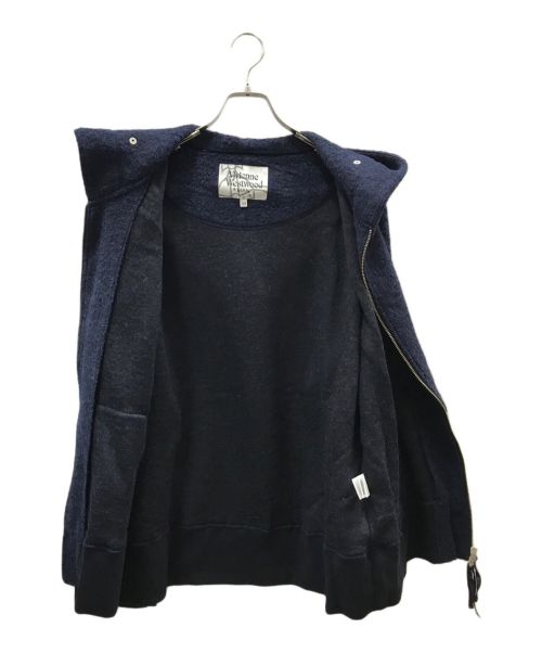 Vivienne Westwood man（ヴィヴィアン ウェストウッド マン）Vivienne Westwood man (ヴィヴィアン ウェストウッド マン) ジップパーカー ネイビー サイズ:50の古着・服飾アイテム