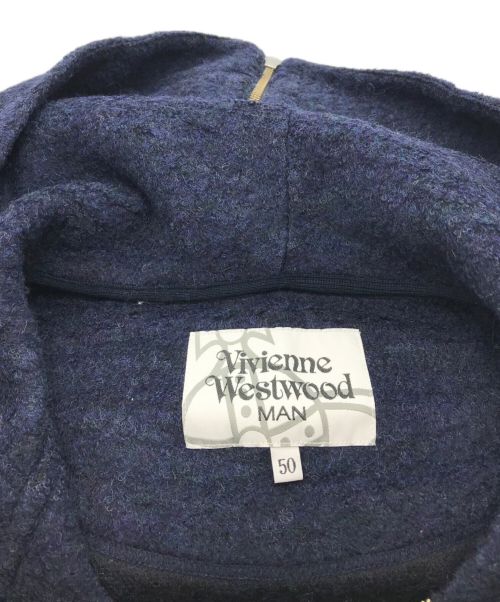 Vivienne Westwood man（ヴィヴィアン ウェストウッド マン）Vivienne Westwood man (ヴィヴィアン ウェストウッド マン) ジップパーカー ネイビー サイズ:50の古着・服飾アイテム