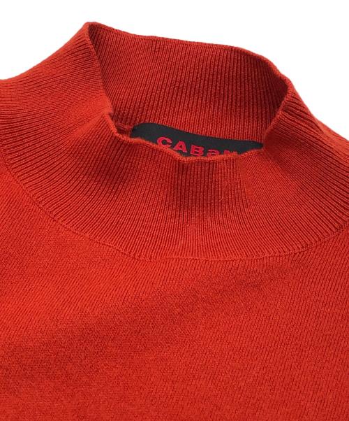 CABAN（キャバン）CABaN (キャバン) コットンカシミヤ クロップドモックネックプルオーバー オレンジ サイズ:下記参照の古着・服飾アイテム