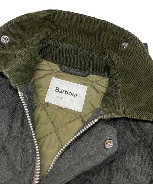 Barbour（バブアー）Barbour (バブアー) SHIPS (シップス) モダンフィット ビデイル ウール キルティング ジャケット カーキ サイズ:36の古着・服飾アイテム