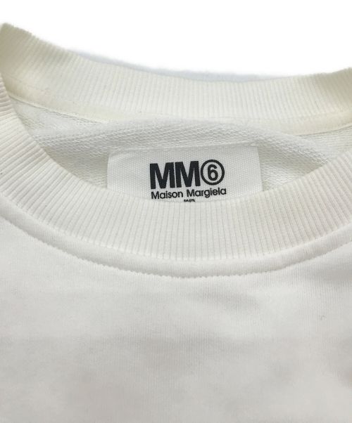 MM6 Maison Margiela（エムエムシックスメゾンマルジェラ）MM6 Maison Margiela (エムエムシックス メゾンマルジェラ) フリルスウェット ホワイト サイズ:Sの古着・服飾アイテム