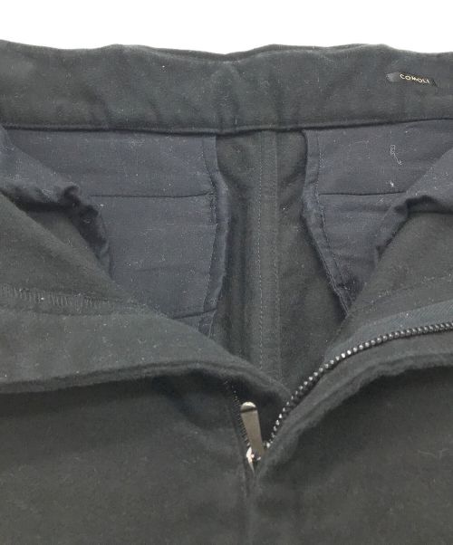 COMOLI（コモリ）COMOLI (コモリ) モールスキン ライダーパンツ ブラック サイズ:2の古着・服飾アイテム