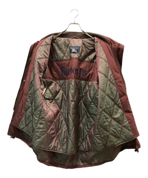 Burberry's（バーバリーズ）Burberry's (バーバリーズ) ジップアップジャケット レッド サイズ:Mの古着・服飾アイテム