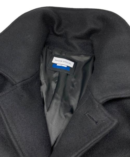 MAISON SPECIAL（メゾンスペシャル）MAISON SPECIAL (メゾンスペシャル) Super140s Prime-Over Melton Balmachan Coat ブラック サイズ:2の古着・服飾アイテム