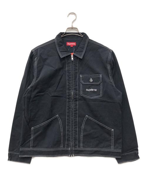 SUPREME（シュプリーム）Supreme (シュプリーム) Contrast Stitch Work Jacket ブラック サイズ:Lの古着・服飾アイテム
