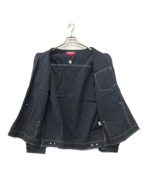 SUPREME（シュプリーム）Supreme (シュプリーム) Contrast Stitch Work Jacket ブラック サイズ:Lの古着・服飾アイテム