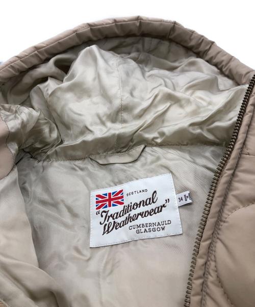 Traditional Weatherwear（トラディショナルウェザーウェア）Traditional Weatherwear (トラディショナルウェザーウェア) Plage (プラージュ) キルティングコート ベージュ サイズ:34の古着・服飾アイテム