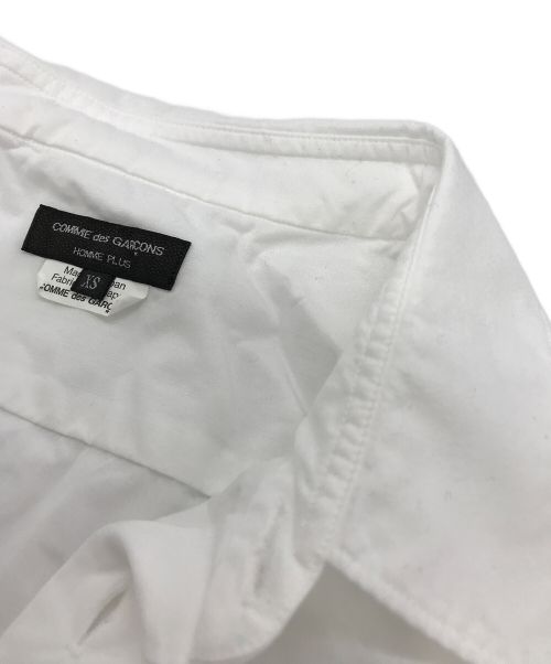 COMME des GARCONS HOMME PLUS（コムデギャルソンオムプリュス）COMME des GARCONS HOMME PLUS (コムデギャルソンオムプリュス) 縮絨シャツ ホワイト サイズ:XSの古着・服飾アイテム