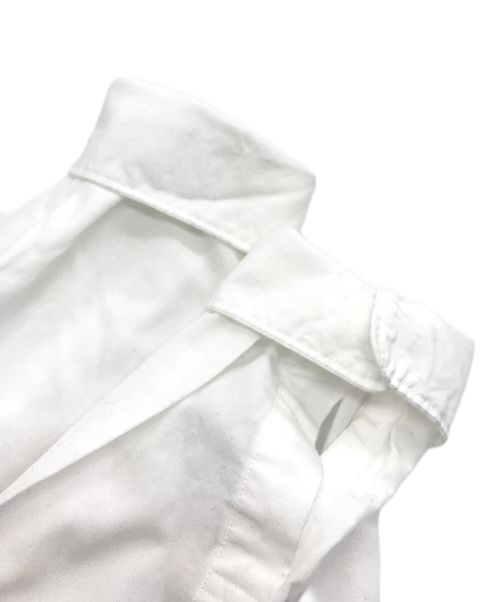 COMME des GARCONS HOMME PLUS（コムデギャルソンオムプリュス）COMME des GARCONS HOMME PLUS (コムデギャルソンオムプリュス) 縮絨シャツ ホワイト サイズ:XSの古着・服飾アイテム