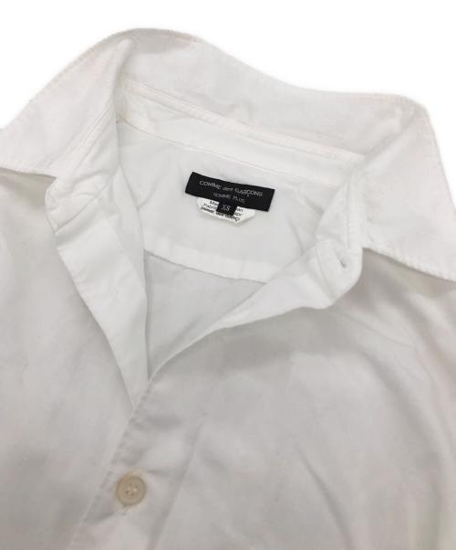 COMME des GARCONS HOMME PLUS（コムデギャルソンオムプリュス）COMME des GARCONS HOMME PLUS (コムデギャルソンオムプリュス) 縮絨シャツ ホワイト サイズ:XSの古着・服飾アイテム