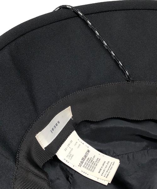 sacai（サカイ）sacai (サカイ) ワイドブリムバケットハット ブラック サイズ:1の古着・服飾アイテム