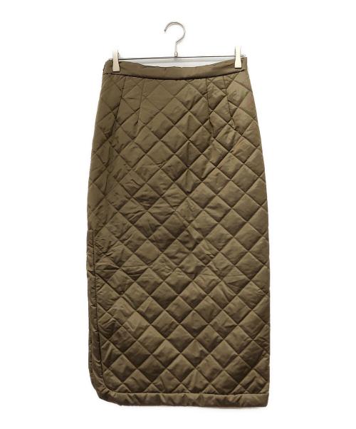 WEEKEND Max Mara（ウィークエンド マックスマーラ）WEEKEND Max Mara (ウィークエンド マックスマーラ) キルティングタイトスカート カーキ サイズ:Lの古着・服飾アイテム