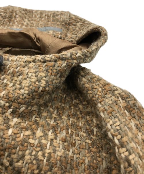 'S Max Mara（エスマックスマーラ）'S Max Mara (エスマックスマーラ) フードツイードコート ベージュ サイズ:40の古着・服飾アイテム