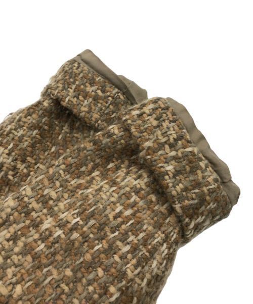 'S Max Mara（エスマックスマーラ）'S Max Mara (エスマックスマーラ) フードツイードコート ベージュ サイズ:40の古着・服飾アイテム